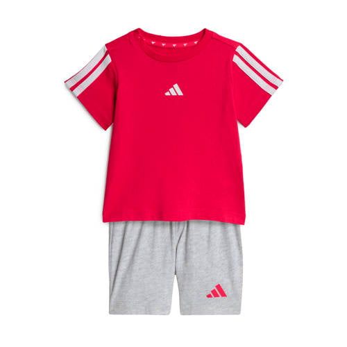 adidas Sportswear set met print - rood