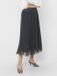 ONLY ONLLAVINA SKIRT JRS NOOS Damesrok - Polyester - Lang - A-lijn - Effen - Regular Waist - Casual - L - Asphalt