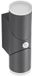 Lindby Aspyn LED lampe murale extérieure, 2 lampes, capteur