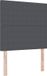 vidaXL LED Hoofdbord met hoofdeinde Donkergrijs 100 cm Corduroy stof
