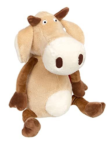 Sigikid 42827 Knuffeldier Koe Melly Mirabelli, Country Crunchy pluche figuur, karakter knuffeldier om te verzamelen, te spelen, knuffelen, voor kinderen vanaf 12 maanden, beige/koe, 31 cm