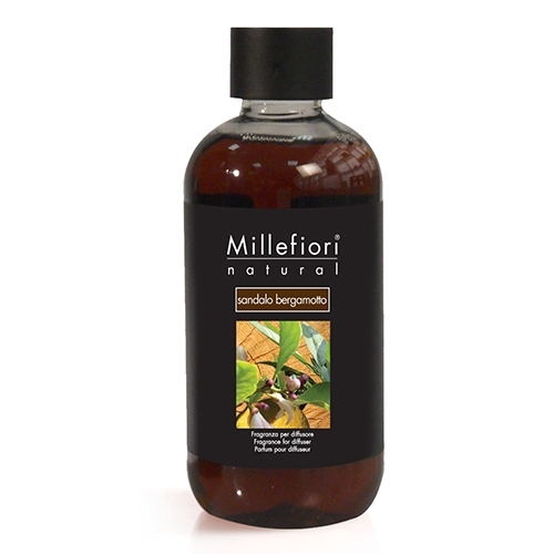 Millefiori Milano Natural Fragrances Geurverspreider Navulling Sandalo & Bergamotto