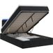 Maison Exclusive Lit Ottoman exclusif, avec matelas et éclairage LED noir, dimensions 120 x 200 cm, revêtement en velours