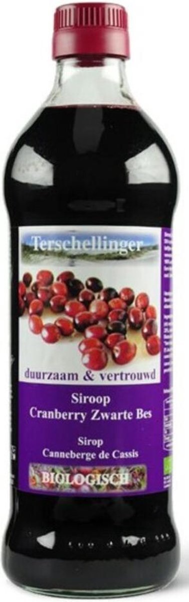 Terschellinger Cranberries Zwarte Bes Limonadesiroop