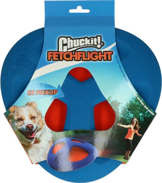 Chuckit! Fetch Flight - Frisbee voor Honden - 24 cm - Oranje/Blauw