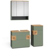 Vicco Badkamermeubelset Eden, Groen, 3-delig