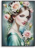 Mauro Ferretti Schilderij Fantasy Lacquered Canvas With Frame -a 72×4×102 cm