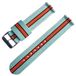 NATOS.com DKM B.V. Two Piece NATO RAF Tweedelige NATO Horlogeband Nylon Gulf Le Mans 20mm Blauw Zwart Oranje