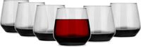 Glasmark Waterglazen - 6x - Midnight collection - 310 ml - Zwart