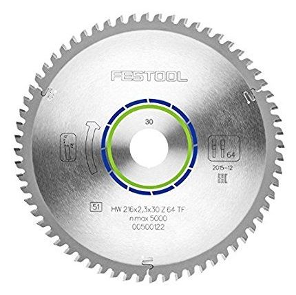 Festool 216x2.3x30 TF64 Cirkelzaagblad - 216 x 30 x 64T - Aluminium