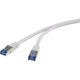 Renkforce RF-4737370 Netwerkkabel Wit 3 m Cat6a S/FTP Plat