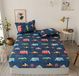 Draps-housse pour enfants 140x200cm - Motif de voiture de dessin animé, microfibre douce