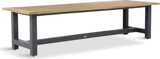 Lifestyle Garden Furniture Lifestyle San Francisco dining tuintafel 300 x 100 cm - Antraciet/Grijs