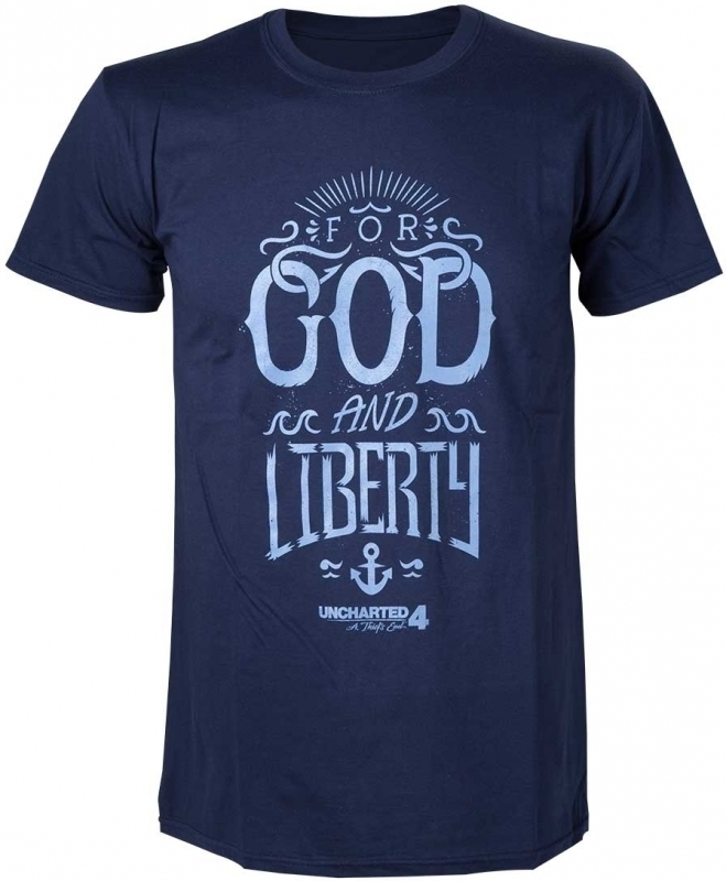 Difuzed - Bioworld Europe Uncharted 4 - For God and Liberty T-shirt