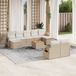 Maison Exclusive - Ensemble de meubles de jardin 10 pièces avec canapé et coussins, beige, en polyrotin