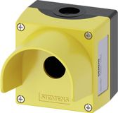 Siemens 3SU1801-0AA00-0AC2 Lege behuizing 1 inbouwplaats, Met beschermde kraag (l x b x h) 85 x 85 x 112.5 mm Geel 1 st