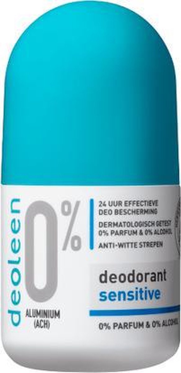 Deoleen 0% aluminium - Deodorant - Roller Sensitive - 50 ml