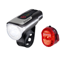 Sigma Aura 80 + Nugget II Set Achterlicht + voorlicht (set) LED - Zwart