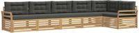vidaXL Buiten bankenset 6 st Wit en antracietkleurig Polyester