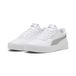 PUMA Carina 3.0 Metallic Glam sneakers voor Dames, Wit/Zilver, Maat 40,5