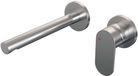 Brauer Brushed Edition Inbouw Wastafelmengkraan met Rechte Uitloop en Rozetten Model C1 RVS Geborsteld PVD