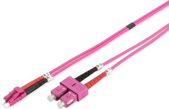 Digitus 2m OM4 LC / SC Fiber Optic Cable