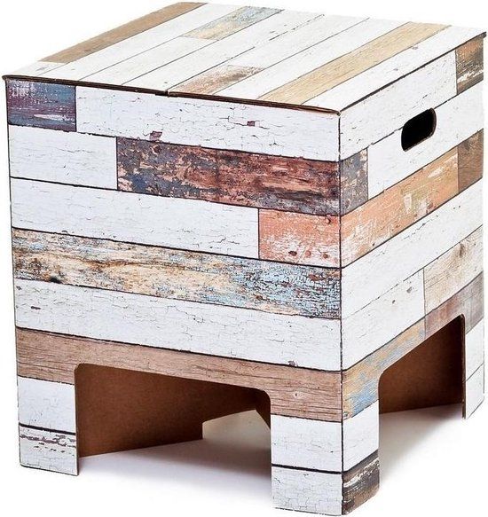 Dutch Design Brand Kartonnen Krukje - Sloophout - Beachwood