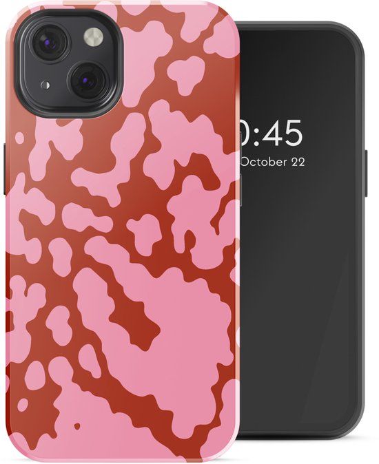 Selencia Hoesje - Geschikt voor Apple iPhone 13 - Backcover geschikt voor MagSafe - Moo’d Blush Pink