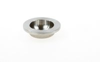 Oxloc Schuifdeurkom rond 50mm bl.rvs