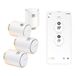 Netatmo Pack de 4 Têtes Thermostatiques Connectées et Intelligentes – Contrôle du Chauffage à Distance, Économie d’Énergie, Compatible avec Alexa et HomeKit, NBU-4-NAV-EU