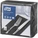 Tork Soft Dinnerservet Zwart 39x39 cm 3-laags 1200 stuks