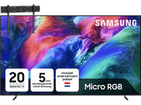 Samsung Mre85r85h Ultra Hd 4k Micro Rgb 85" (2026) + Vogels Vaste Tv-beugel 80"-120" Max 160kg Zwart Tv Bundle