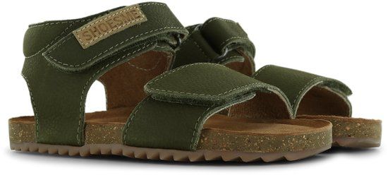 Shoesme groene sandaal met brede band - Maat 24