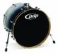 Pacific Drums Concept Maple Bass Drum, 55,9 cm x 45,7 cm, zilver naar zwart vervaagde lak
