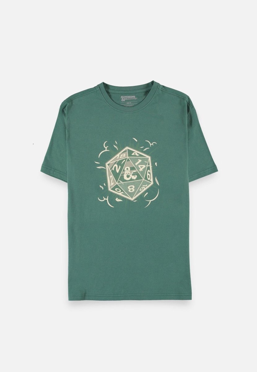 Difuzed Dungeons And Dragons Heren Tshirt -XL- Dice Groen