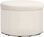 Homcom Opbergpoef Rond Beige 94L