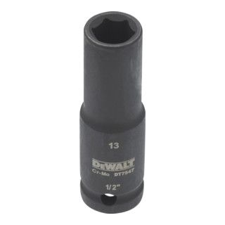 DEWALT Dopsleutel Lang 13mm 1/2 Slagvast - 1 Stuk