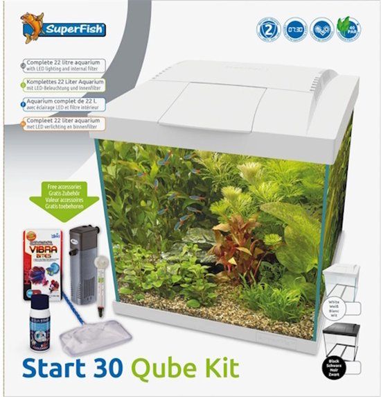 SuperFish Start 30 Qube Kit | 33 x 33 x 36 cm Wit