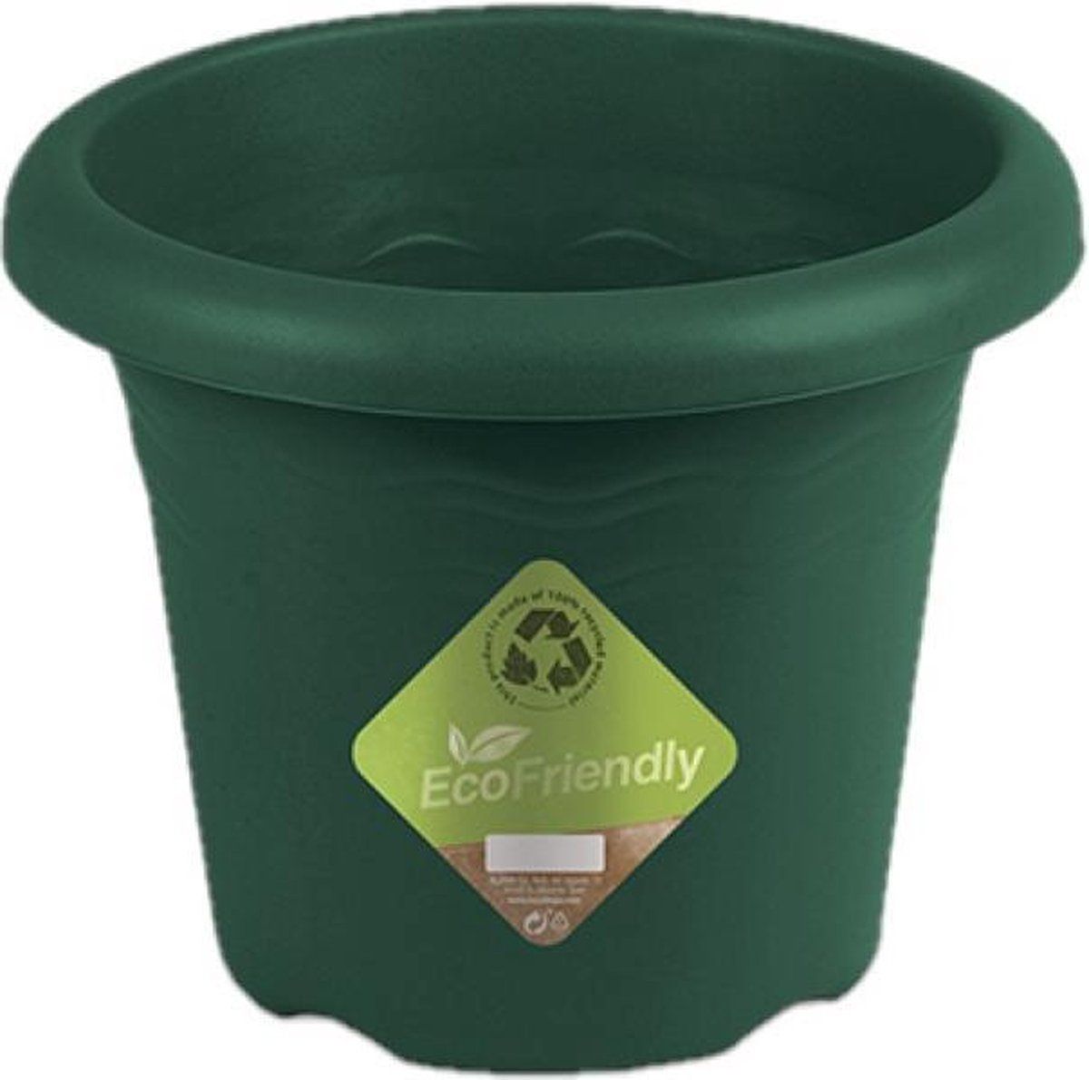 Hega Donkergroene ronde plantenpot Ø 22 cm - Kunststof