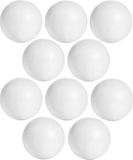 Merkloos / Sans marque Piepschuim Bollen/Ballen - 10x - D15 cm - Wit - Kerstballen Maken - Knutselen Hobby Materialen