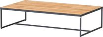 4 Seasons Outdoor Strada Loungetafel Rechthoekig Teak 120 x 70 x 30 cm Antraciet
