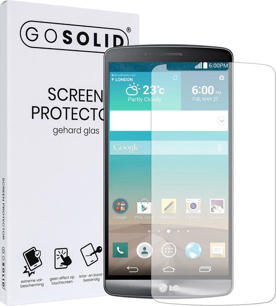 GO SOLID! Screenprotector voor LG G3 - Glas