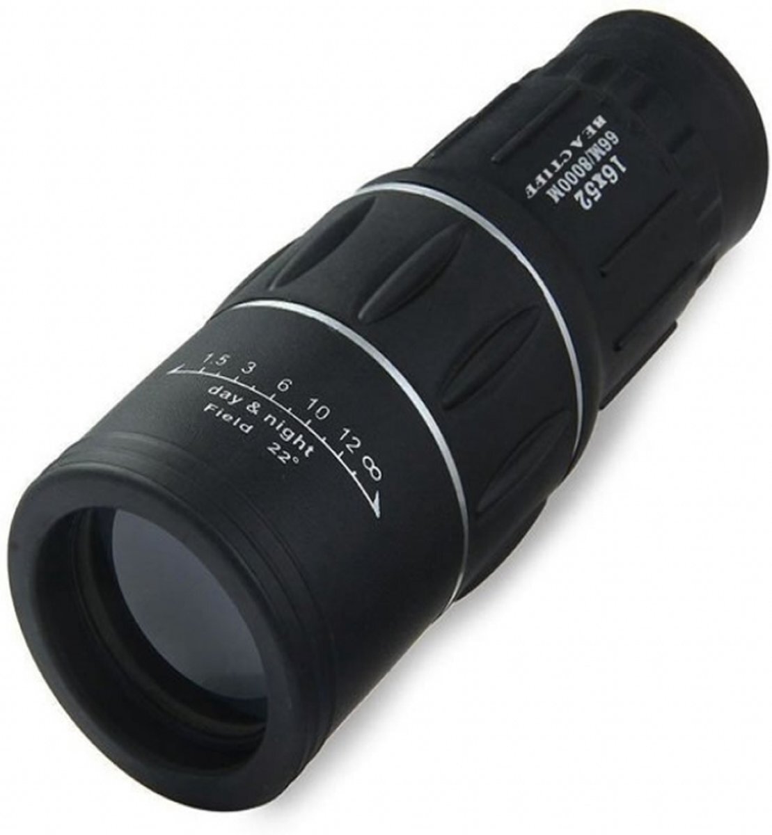 Beactiff Professionele HD Monokijker 16x52 Dual Focus Lens met 16x optische zoom Monocular/Monoculair Mini Telescoop Compacte Mono Verrekijker 66M/8000M zwart merk