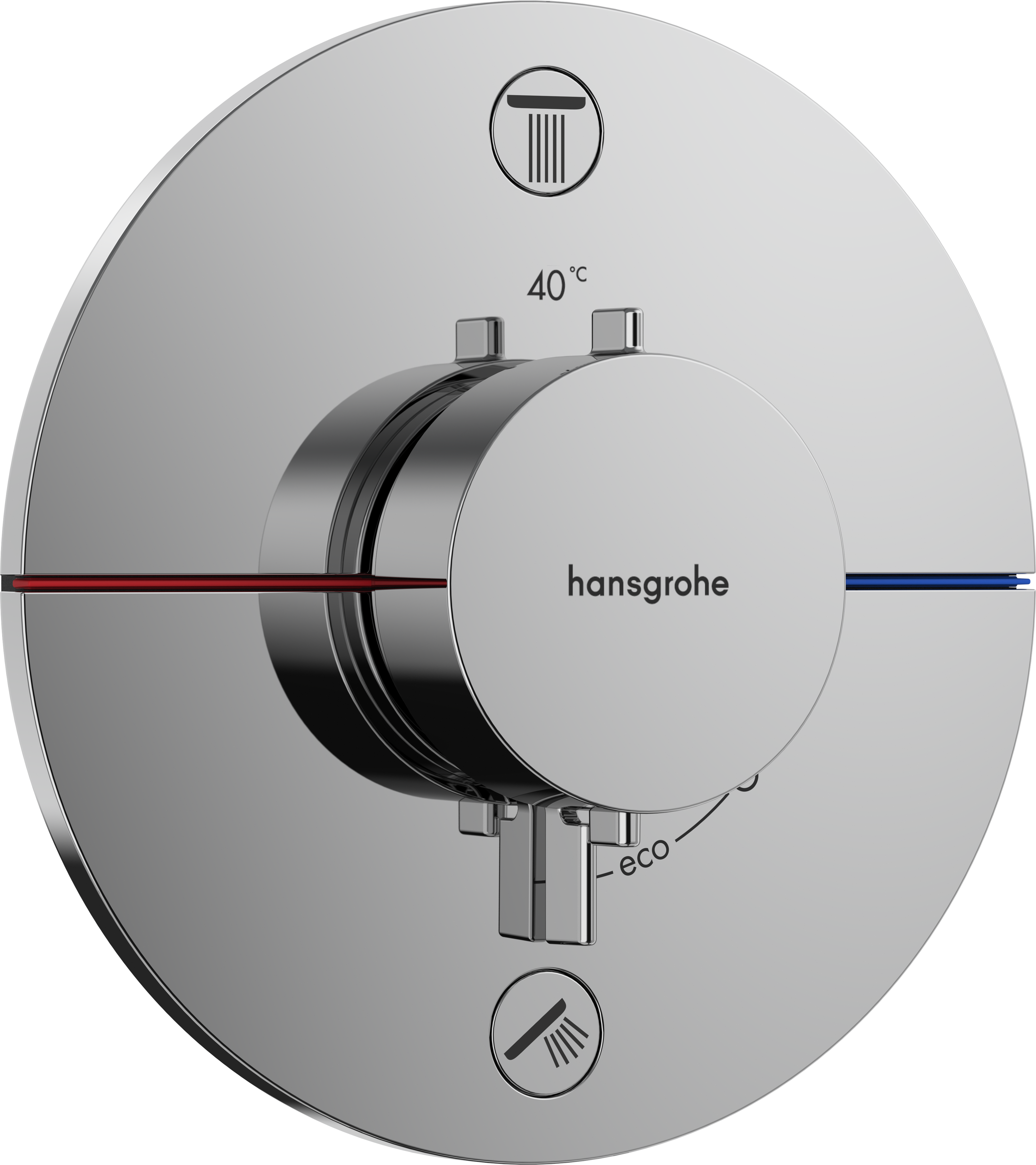 Hansgrohe Hansgrohe Showerselect Comfort S inbouw thermostaat 2 uitgangen glanzend chroom