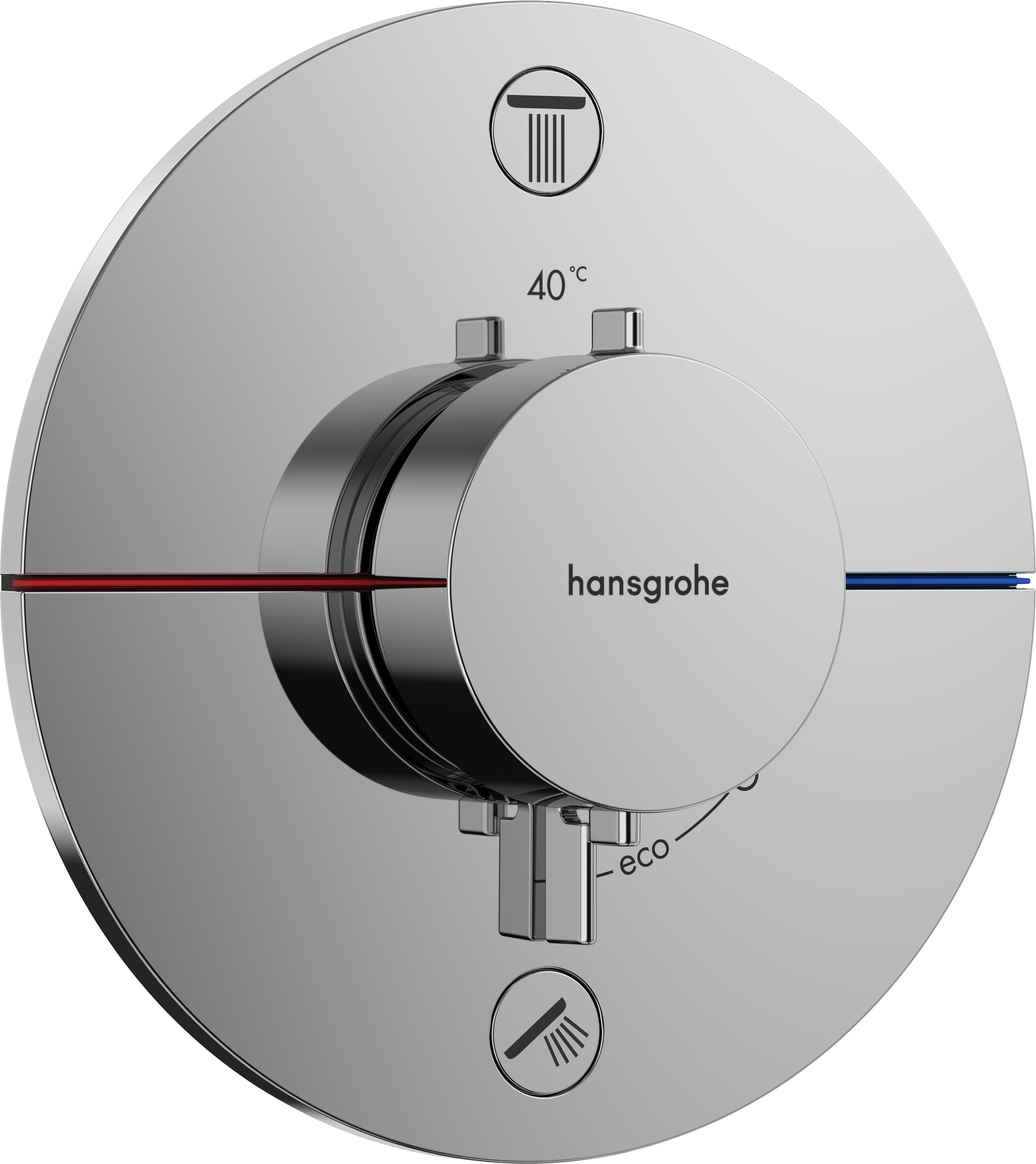 Hansgrohe Showerselect Comfort S inbouw thermostaat - glanzend chroom