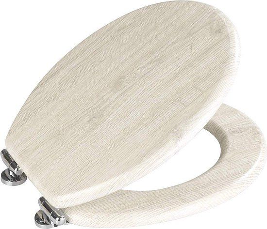Wenko Toiletbril Oak - Hout - MDF - Soft-close