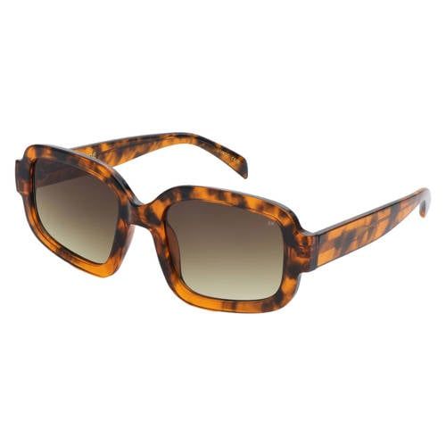 A.Kjaerbede zonnebril met tortoise print Pluto bruin