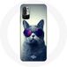 Maniacase Hoesje voor Xiaomi Redmi Note 10 5G Cat Style bril