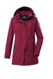 G.I.G.A. DX dames Softshell parka met afritsbare capuchon GW 36 WMN SFTSHLL PRK, bordeaux, 42