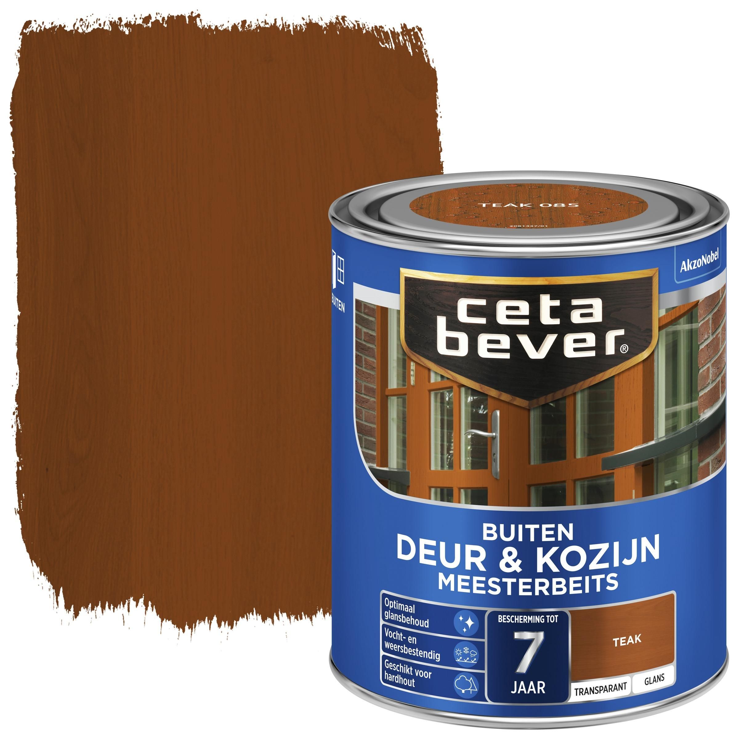 Cetabever Deur & Kozijn Meesterbeits Transparant Teak Glans 750 ml
